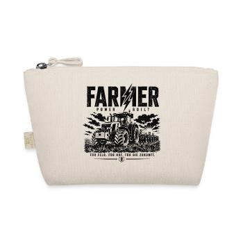 FarmPower Traktor Blitz - Bio-Täschchen - Natur - Vorne