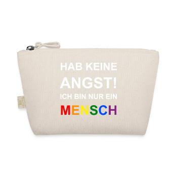 Nur ein Mensch - Bio-Täschchen - Natur - Vorne