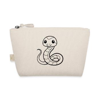 Petit serpent mignon - Trousse biologique - nature - Devant
