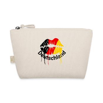 Graffiti Lippen Tropfenkunst - Bio-Täschchen - Natur - Vorne