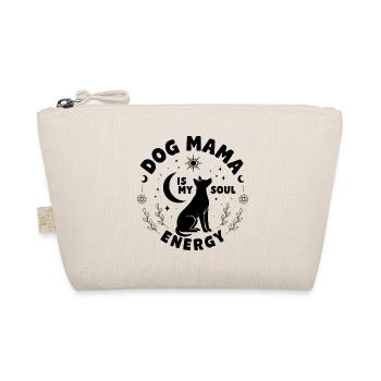 Dog Mama Is My Soul Energy Saying Moon Stars - Organic Pouch - nature - Front