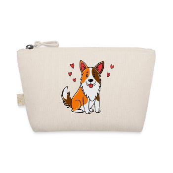 Cute Border Collie (bande dessinée) - Trousse biologique - nature - Devant