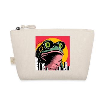 Frog Popart City - Organic Pouch - nature - Front