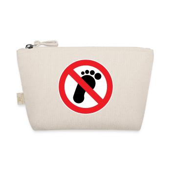 Interdiction d’entrer. La marche pieds nus interdite - Trousse biologique - nature - Devant