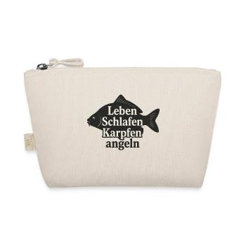Karpfenleben: Schlafen und Angeln - Bio-Täschchen - Natur - Vorne