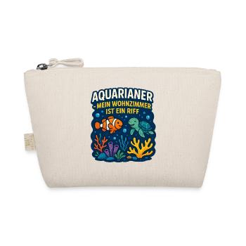 Aquarianer Wohnzimmerriff - Bio-Täschchen - Natur - Vorne