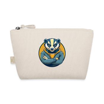 Badger Kawaii Mascotte Cartoon Clipart Logo Badge - Trousse biologique - nature - Devant