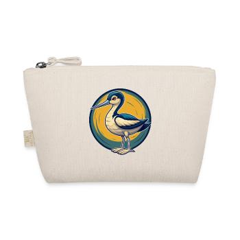 Avocet Kawaii Mascot Cartoon Clipart Logo Badge - Organic Pouch - nature - Front
