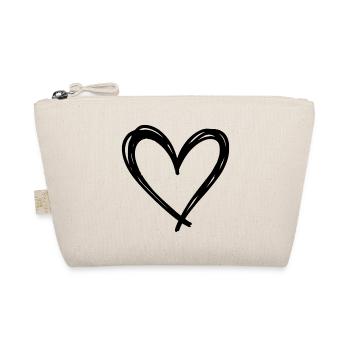 Heart - Organic Pouch - nature - Front