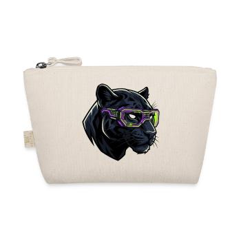 Futuristischer Panther Neon Streetwear - Bio-Täschchen - Natur - Vorne