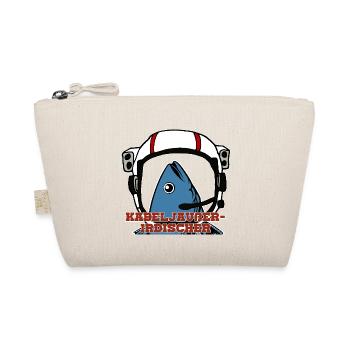 Lustiges Fisch-Wortspiel Angel-Humor Geschenk - Bio-Täschchen - Natur - Vorne