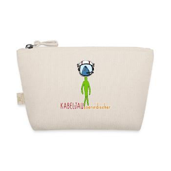 Kabeljau Alien Fisch Humor Geschenk für Angler - Bio-Täschchen - Natur - Vorne