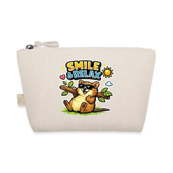 Autocollant Sourire & Relaxer Corgi - Trousse biologique - nature - Devant