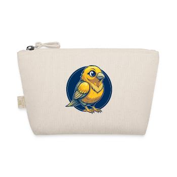 Canary Bird Kawaii Mascot Cartoon Clipart Logo - Organic Pouch - nature - Front