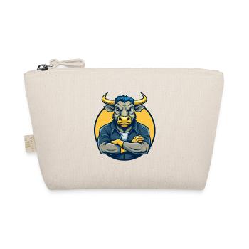 Logo clipart de personnage de personnage de dessin animé mascotte Bull Kawaii - Trousse biologique - nature - Devant