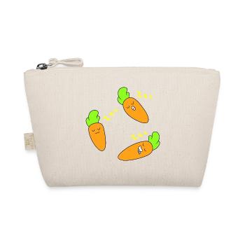 Carrot sleeping face - Organic Pouch - nature - Front