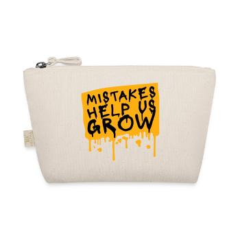 Mistakes Help Us Grow Lustig Motivational Wachstum - Bio-Täschchen - Natur - Vorne