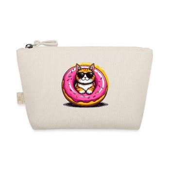 Donut de chat avec lunettes de soleil - Trousse biologique - nature - Devant
