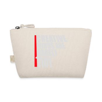 Creative Minds Are Rarely Tidy Funny Creative Logo - Organic Pouch - nature - Front