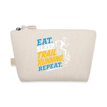 Eat. Sleep. Trail Running. Repeat - Organic Pouch - nature - Front