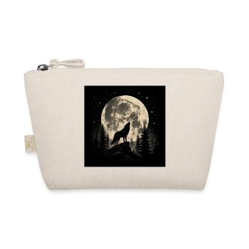Loup lunaire dans la forêt nocturne - Trousse biologique - nature - Devant
