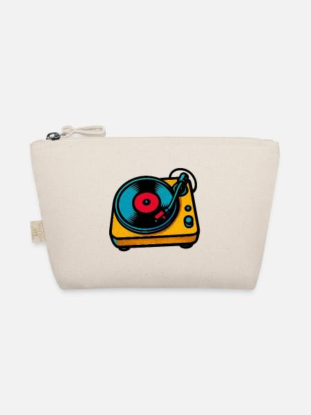 plattenspieler_retro - Organic Pouch - nature