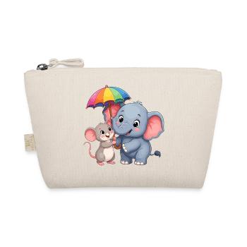 Éléphant coloré avec parapluie arc-en-ciel - Trousse biologique - nature - Devant