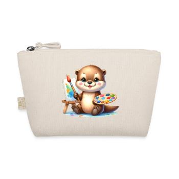 Petite Loutre en tant qu’artiste - Motif comique mignon - Trousse biologique - nature - Devant