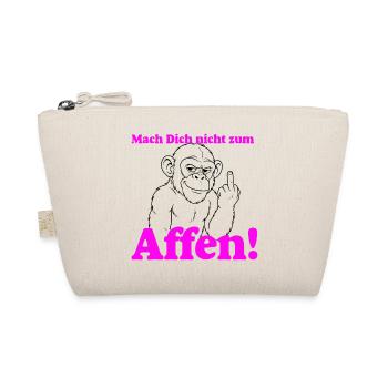 Mach Dich Nicht Zum Affen Pink - Bio-Täschchen - Natur - Vorne