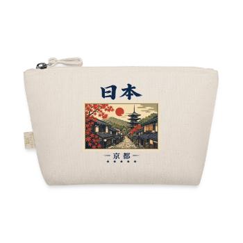 Japan Kyoto Vintage Reisemarke - Bio-Täschchen - Natur - Vorne