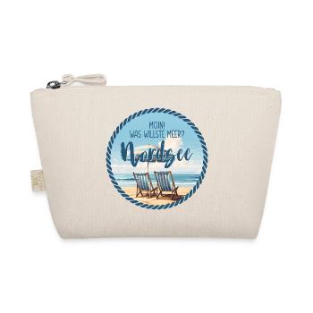 Moin! Was willste Meer? – Nordsee Design - Bio-Täschchen - Natur - Vorne