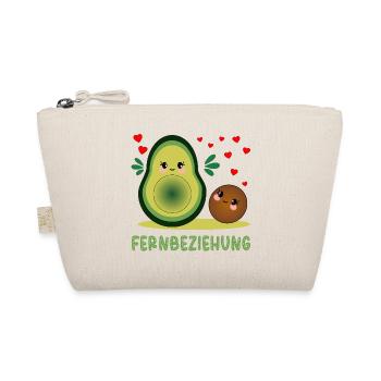 Fernbeziehung Liebe Avocado - Bio-Täschchen - Natur - Vorne