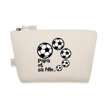 Papa et Fille - Football - Trousse biologique - nature - Devant
