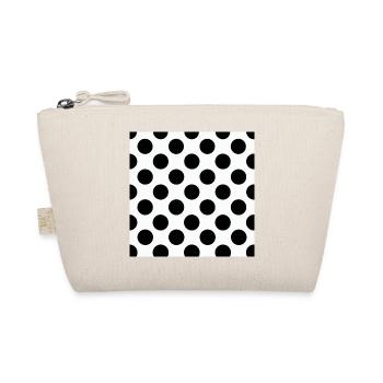 Polka Dot Monochrome Muster - Bio-Täschchen - Natur - Vorne