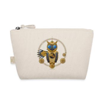 Engrenages chouette steampunk - Trousse biologique - nature - Devant