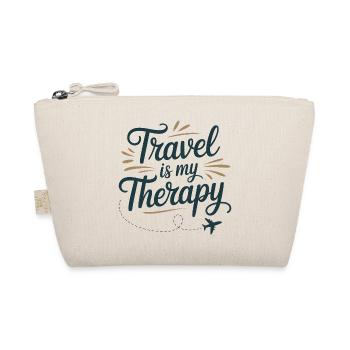 Travel is my therapy - Organic Pouch - nature - Front