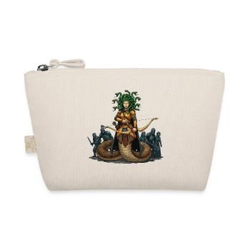 Méduse mythique en armure dorée - Trousse biologique - nature - Devant