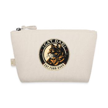 Katzenvater FURR-EVER Emblem - Bio-Täschchen - Natur - Vorne