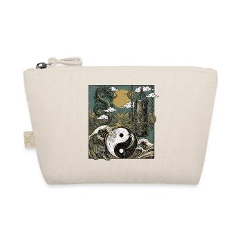 Yin Yang Boxen Drache - Bio-Täschchen - Natur - Vorne