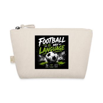 Fußball ist meine Sprache - Bio-Täschchen - Natur - Vorne