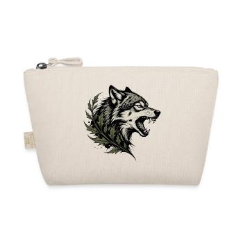 Wolf spirit with foliage - Organic Pouch - nature - Front