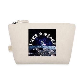 Astronaut on Moon Arc Cosmic Text - Organic Pouch - nature - Front