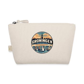Insigne rétro de Groningen Martinitoren, - Trousse biologique - nature - Devant