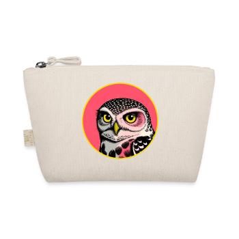 Hibou Pop Art - Trousse biologique - nature - Devant