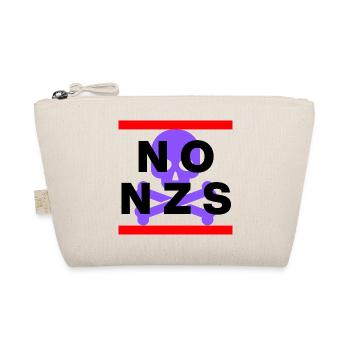 NO NZS, NEVER AGAIN, ANTI-FASCISM, NO AFD PURPLE - Organic Pouch - nature - Front