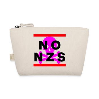 NO NZS, NEVER AGAIN, ANTI-FASCISM, NO AFD PINK - Organic Pouch - nature - Front