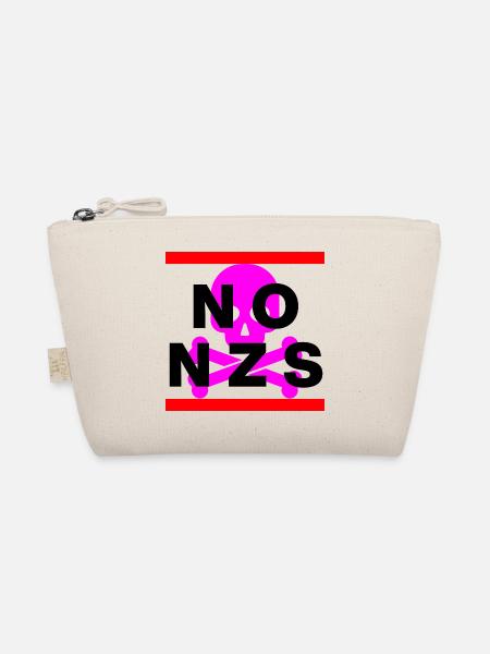 NO NZS, NIE WIEDER, ANTIFASCHISMUS, NO AFD PINK - Bio-Täschchen - Natur