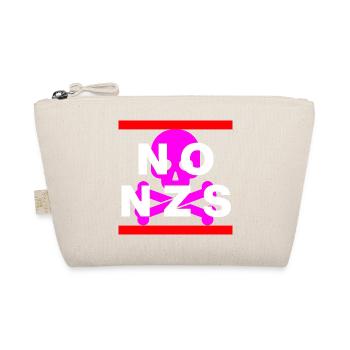 NO NZS, NEVER AGAIN, ANTI-FASCISM, NO AFD PINK - Organic Pouch - nature - Front