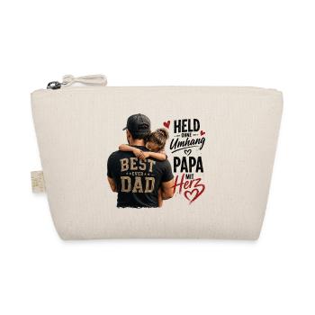 Best Dad Ever Herzumarmung - Bio-Täschchen - Natur - Vorne