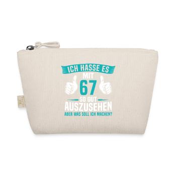 67 Jahre 67. Geburtstag Mann Frau 67 Jahre - Bio-Täschchen - Natur - Vorne